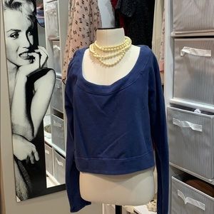 Lululemon pullover blue sweater crop